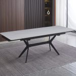 שולחן אוכל דגם דיינר טופ קרמי