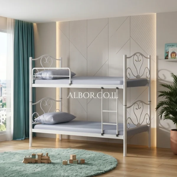 מיטת קומותיים ממתכת דגם RIVES